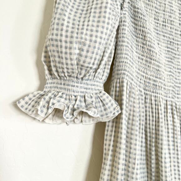 Nothing Fits But Sakura Midi Dress Sage Gingham M NWT Maternity Friendly - Picture 8 of 8